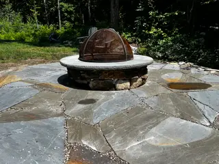 Pine Ridge masonry - outdoor stone fire pit