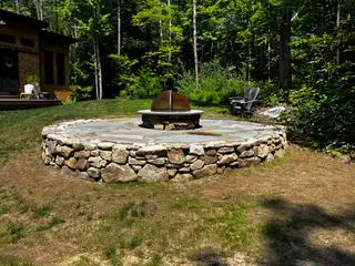 Pine Ridge masonry - outdoor stone fire pit