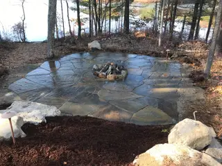 Pine Ridge masonry - outdoor stone fire pit