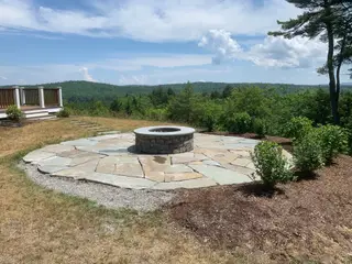Pine Ridge masonry - outdoor stone fire pit